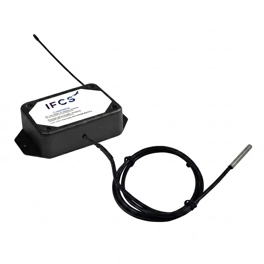 IFCS leaded wireless temperature sensor with waterproof probe